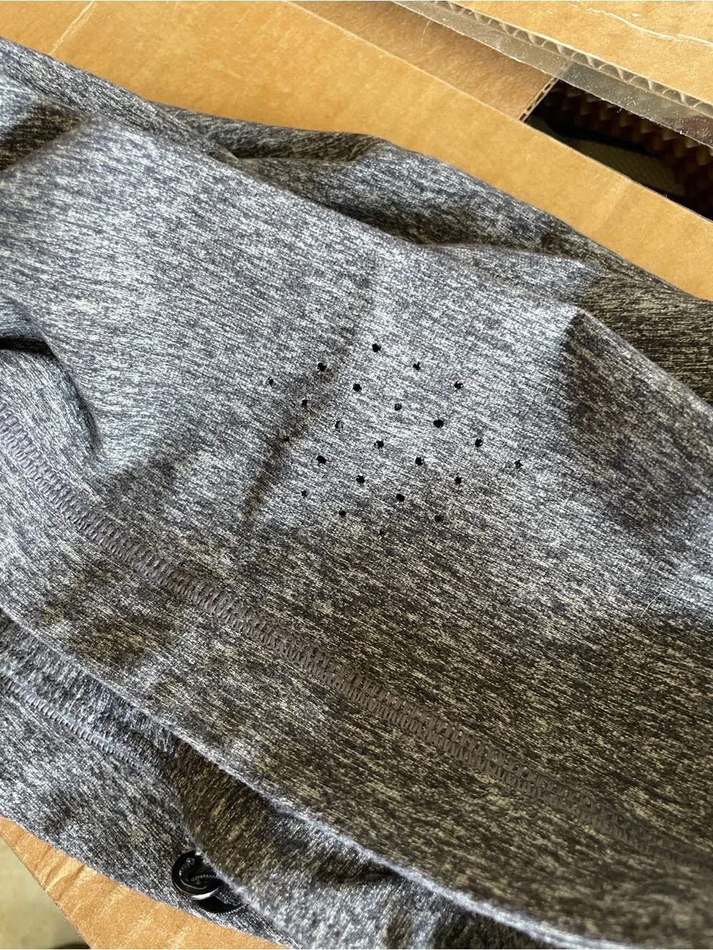 lululemon athletica Heather Gray Face Warmer O/S adjustable unisex Like New